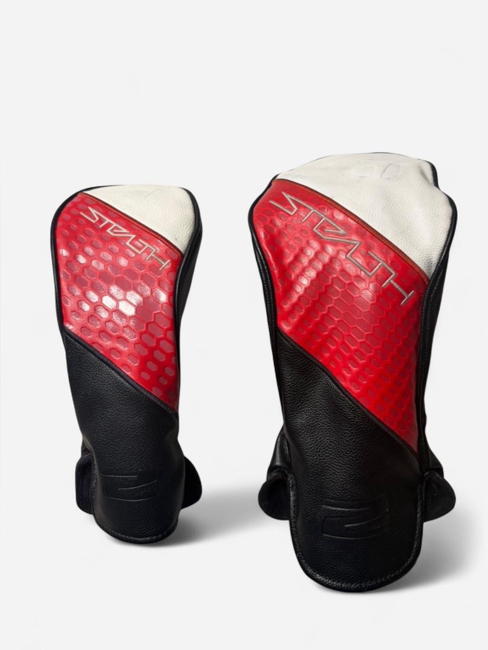 TaylorMade Stealth OEM Driver HeadCover + 3-Wood Headcover 2pc SET OF TWO